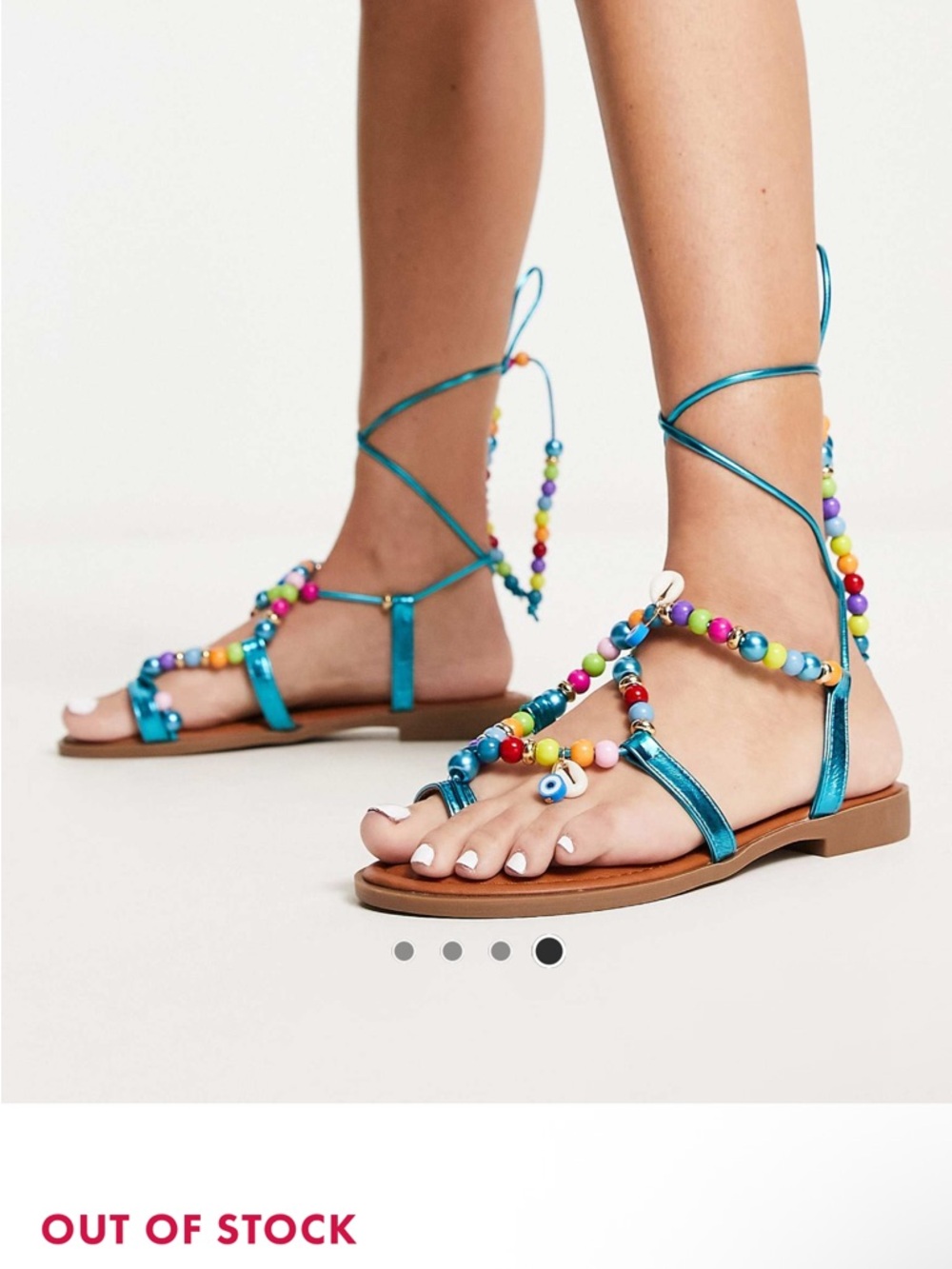 NWT ASOS sandal with charms